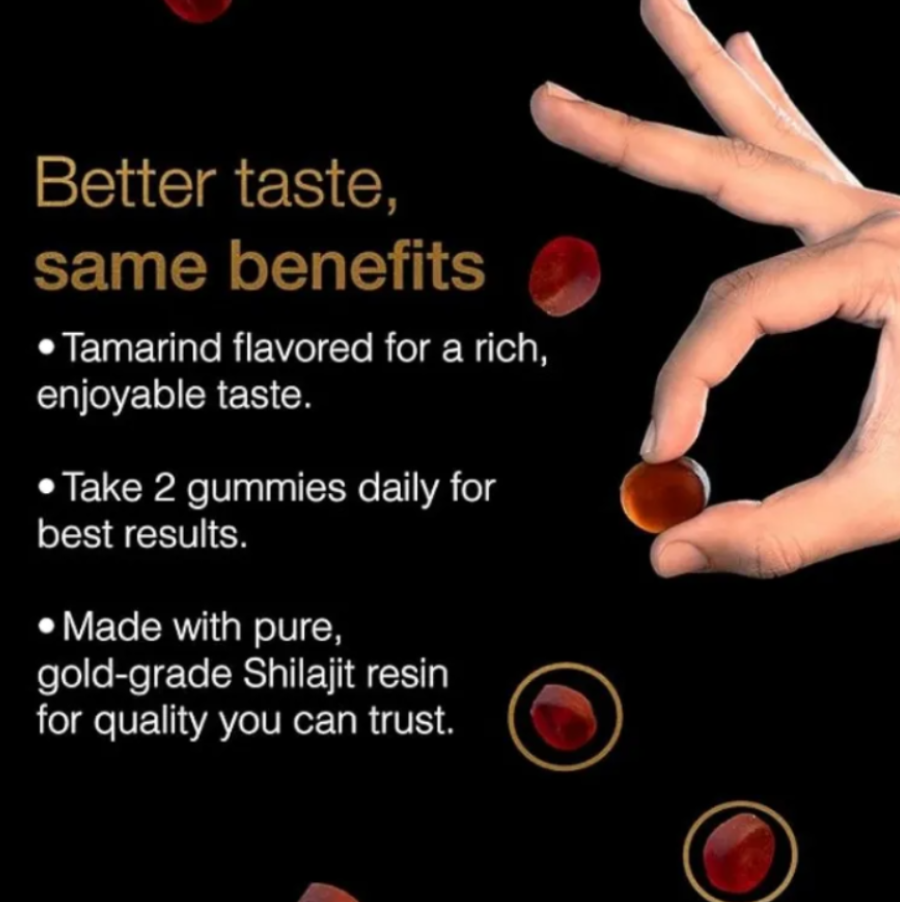 Suplemento Shilajit Gomas 60 Pcs 3000mg