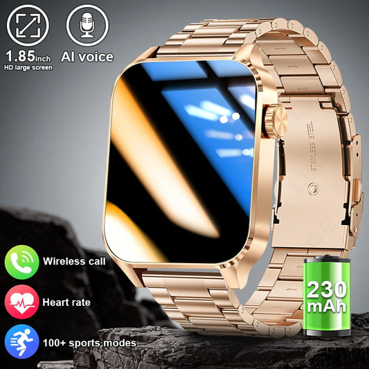 1.85” HD Fashion Smart Watch Women Bluetooth Call Sport Women’S Bracelet Fitness Health Monitor Ladies Smartwatch for Women