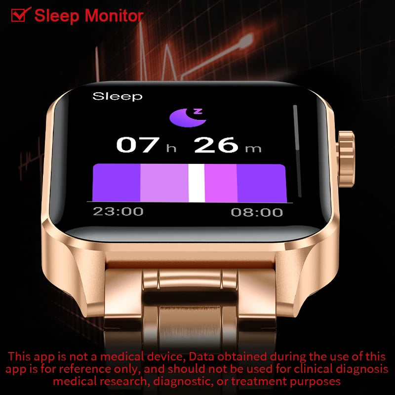 1.85” HD Fashion Smart Watch Women Bluetooth Call Sport Women’S Bracelet Fitness Health Monitor Ladies Smartwatch for Women