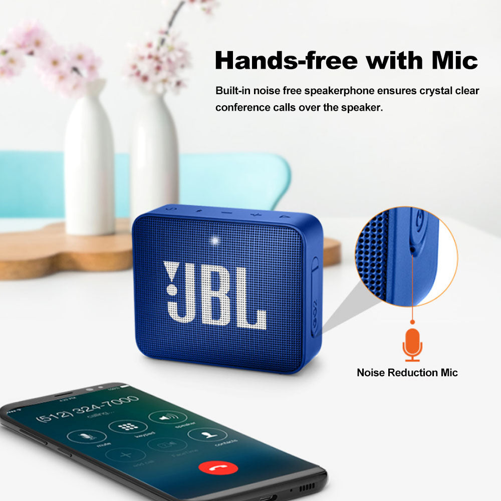 Altavoz Bluetooth inalámbrico JBL GO 2 IPX7 resistente al agua con micrófono